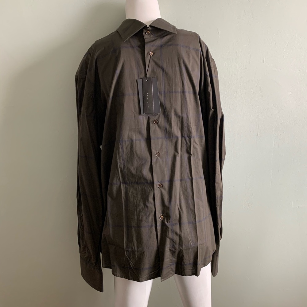 Zara Tailored Fit Button Down Shirt eur 46 usa 18
